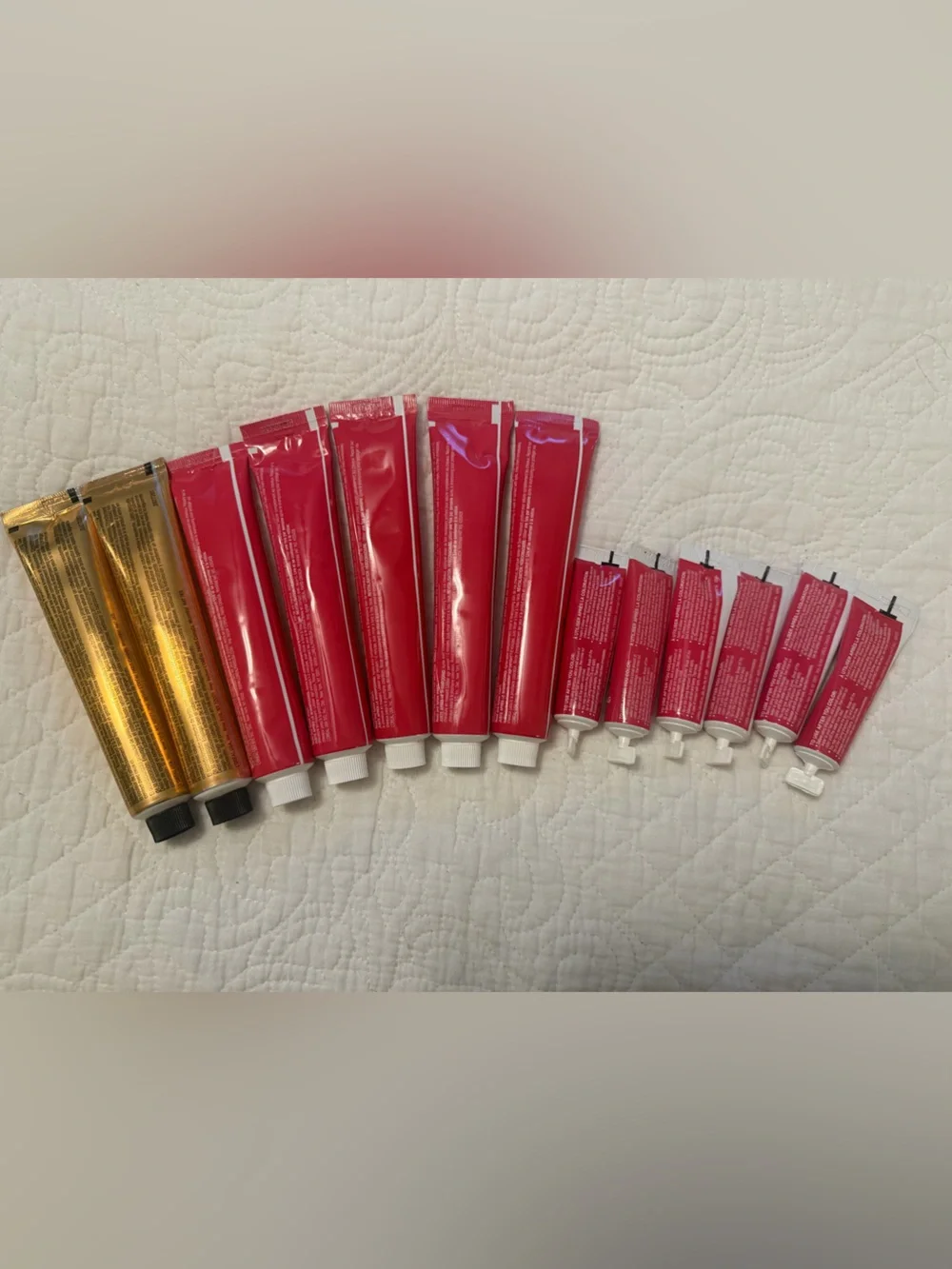 L'Oreal Hair Color & Care Tubes in Pink and Gold